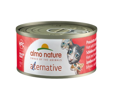 Almo Nature Alternative ВИА (замена 43554) Консервы для кошек  Ветчина и пармезан (HFC ALMO NATURE ALTERNATIVE CATS HAM AND PARMESAN) 5451H, 0,070 кг