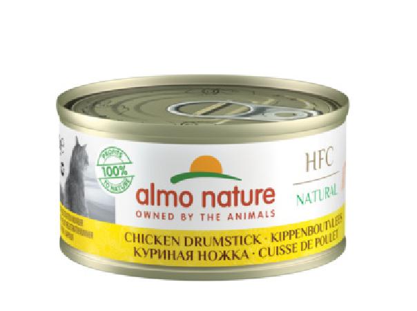 Almo Nature консервы Консервы для Кошек Аппетитные Куриные бедрышки (HFC - Natural - Chicken Drumstick) 9017H 0,070 кг 24183