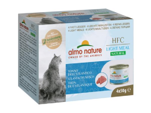 Almo Nature консервы Набор 4 шт. по 50 г. Низкокалорийные консервы для кошек Атлантический Тунец (Natural Light Meal - Atlantic Tuna (4шт х 50 гр)) 550MEGA 550MEGA 0,200 кг 52034, 22600100635