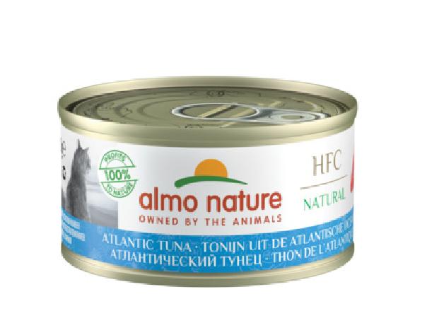 Almo Nature консервы Консервы для Кошек с Атлантическим Тунцом 75проц. мяса (HFC - Natural - Atlantic Tuna) 9020H 0,070 кг 26494, 4100100635