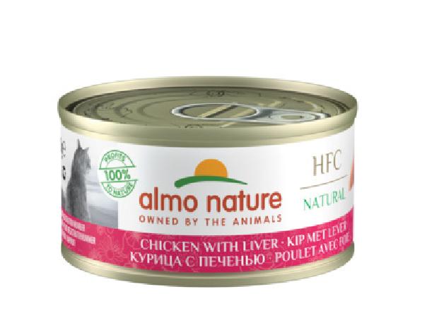 Almo Nature консервы Консервы для Кошек с Курицей и Печенью (HFC - Natural - Natural Chicken and Liver) 9413H 0,070 кг 24181, 4700100635