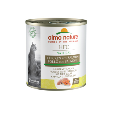 Almo Nature консервы Консервы для кошек с Лососем и Курицей (HFC - Natural - Chicken and Salmon) 5153 0,280 кг 20069