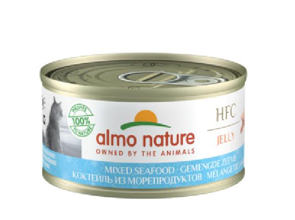 Almo Nature консервы Консервы для Кошек с Морепродуктами 75проц. мяса (HFC - Jelly - Mixed Seafood) 9027H 0,070 кг 26496
