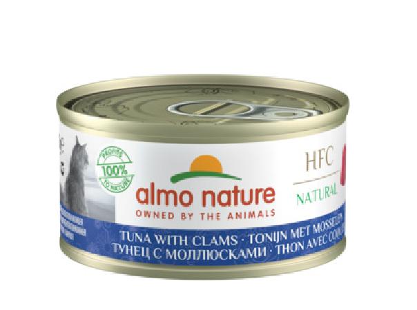 Almo Nature консервы Консервы Для Кошек с Тунцом и Моллюсками (HFC - Natural - Tuna with Clams) 9045H 0,070 кг 24175