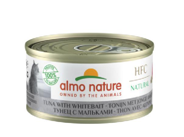 Almo Nature консервы Консервы для Кошек с Тунцом и Мальками (HFC - Natural - Tuna with Whitebait) 9084H 0,070 кг 22509, 7100100635
