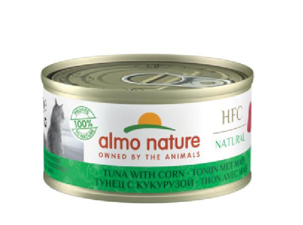 Almo Nature консервы Консервы для Кошек с Тунцом и Сладкой кукурузой (HFC - Natural - Tuna with Sweet Corn ) 9033H 0,070 кг 20135