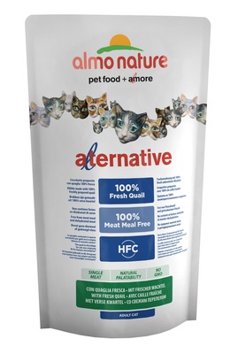 Almo Nature Alternative ВИА Корм со свежей перепёлкой (50 % мяса) для кошек (HFC ALMO NATURE ALTERNATIVE CATS 750 G QUAIL) 7856, 0,750 кг