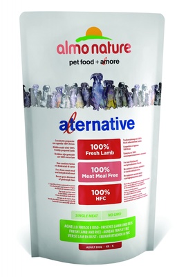 Almo Nature Alternative ВИА Корм со свежим ягненком и рисом (50 % мяса) для собак карликовых и мелких пород (Alternative Fresh Lamb and Rice  XS-S) 7961, 3,750 кг