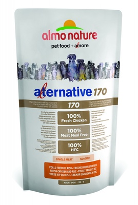 Almo Nature Alternative ВИА Корм со свежим цыпленком и рисом (75 % мяса) для собак карликовых и мелких пород (Alternative 170 Chicken and Rice XS-S) 952, 0,750 кг