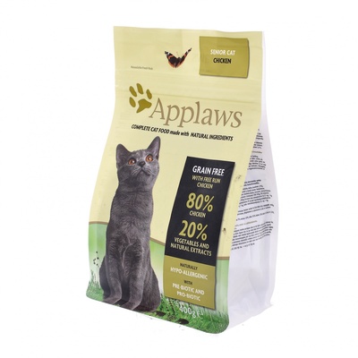Applaws Беззерновой для Пожилых кошек Курица/Овощи: 80/20% (Dry Cat  Senior), 0,400 кг