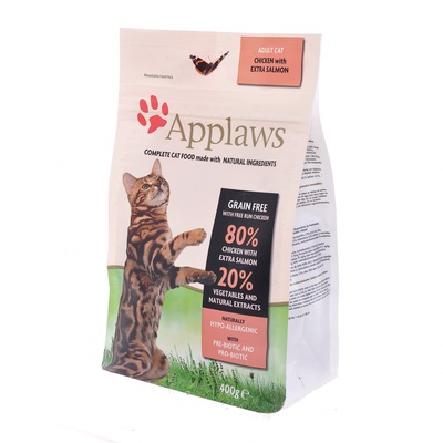 Applaws Беззерновой для Кошек Курица и Лосось/Овощи: 80/20% (Dry Cat Chicken & Salmon), 2,000 кг