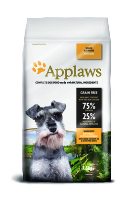 Applaws Беззерновой для Пожилых собак Курица/Овощи: 75/25% (Dry Dog Chicken Senior), 7,500 кг