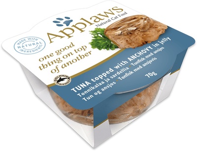 Applaws ВИА Консервы для кошек Тунец и Анчоус (Tuna with Anchovy Layer pot)   7100CE-A, 0,070 кг