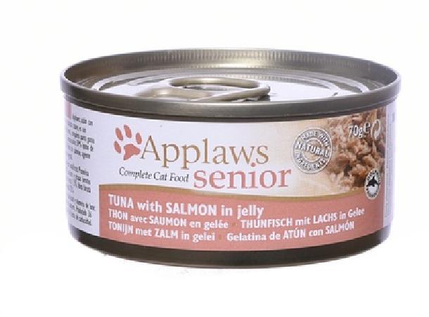 Applaws влажный корм для пожилых кошек всех пород, тунец и лосось 70 гр