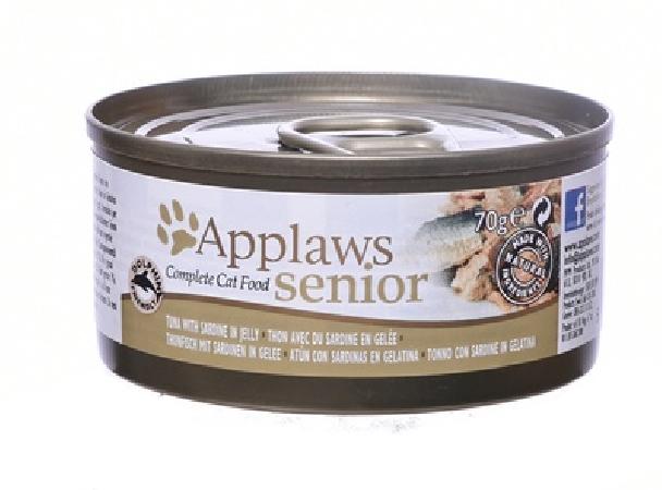 Applaws влажный корм для пожилых кошек всех пород, тунец с сардинками 70 гр, 3600100641