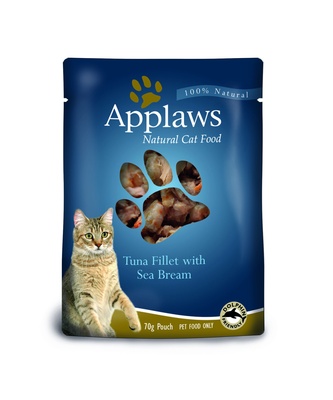 Applaws Паучи для Кошек с Тунцом и Морским окунем (Cat Tuna & Seabream pouch) 8004, 0,070 кг, 6100100641