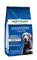 Arden Grange Для щенков и молодых собак крупных пород с курицей (Puppy/Junior Large Breed) AG602341, 12,000 кг
