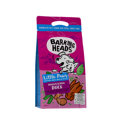 Barking Heads Беззерновой для Собак Малых пород с Уткой и бататом Восхитительная утка BSBDK1 | DOGGYLICIOUS DUCK SMALL BREED, 1,5 кг 