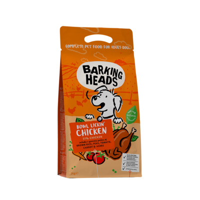 Barking Heads Для Собак с Чувствительным пищеварением с курицей и рисом До последнего кусочка BCK12 12,000 кг 18108, 3400100644