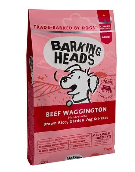 Barking Heads корм для взрослых собак всех пород, говядина и бурый рис Вуф-строганов 2 кг, 5300100644