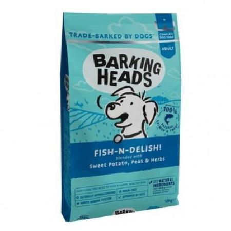 Barking Heads Для Собак с Лососем, форелью и бататом Рыбка-вкусняшка BFS2 | FISH N DELISH, 2 кг 