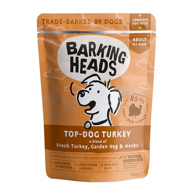 Barking Heads Консервы Паучи для собак с индейкой Бесподобная индейка (Top Dog Turkey 300g) BWTK300 | Top Dog Turkey 0,3 кг 48620