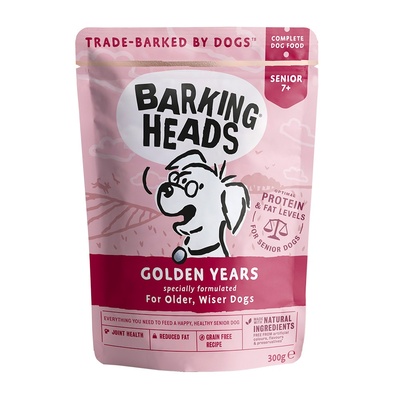 Barking Heads Консервы Паучи для собак старше 7 лет  Золотые годы (Golden Years 300g) BWSR300, 0,300 кг