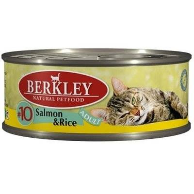 Berkley Консервы для кошек с лососем и рисом (Adult Salmon&Rice), 0,100 кг