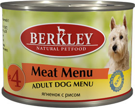 Berkley Консервы для собак с ягненком и рисом, 0,400 кг