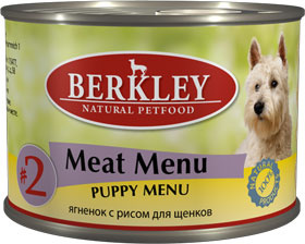 Berkley Консервы для щенков с новозеландским ягненком и рисом (Puppy Lamb&Rice), 0,400 кг, 2100100652