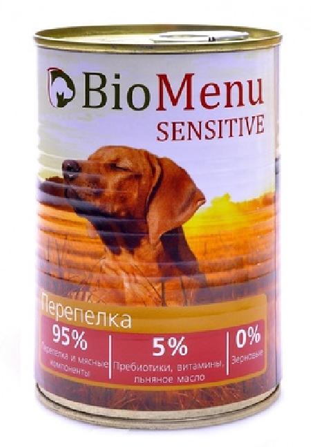 BioMenu Гипоаллергенные консервы для собак Перепелка (7405347536) 0,41 кг 19019