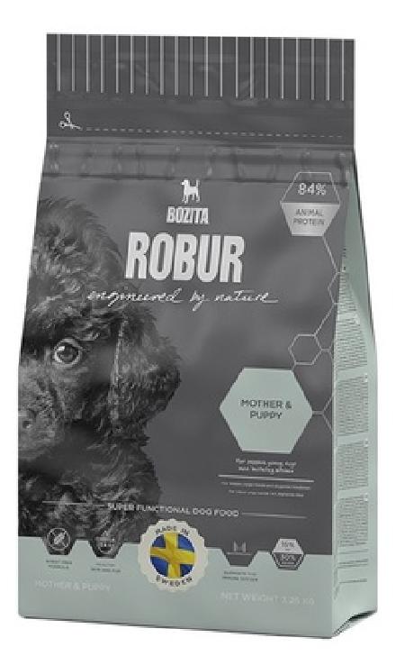 Bozita super premium (снят с производства) Robur для щенков, юниоров, беременных и кормящих собак (Mother & Puppy 30/15) крокеты мал.размера 14533, 3,25 кг, 40694