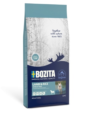 Bozita Wheat Free сухой корм для взрослых собак с нормальным уровнем активности и чувствительным пищеварением с ягненком, 12,000 кг, 1800100660