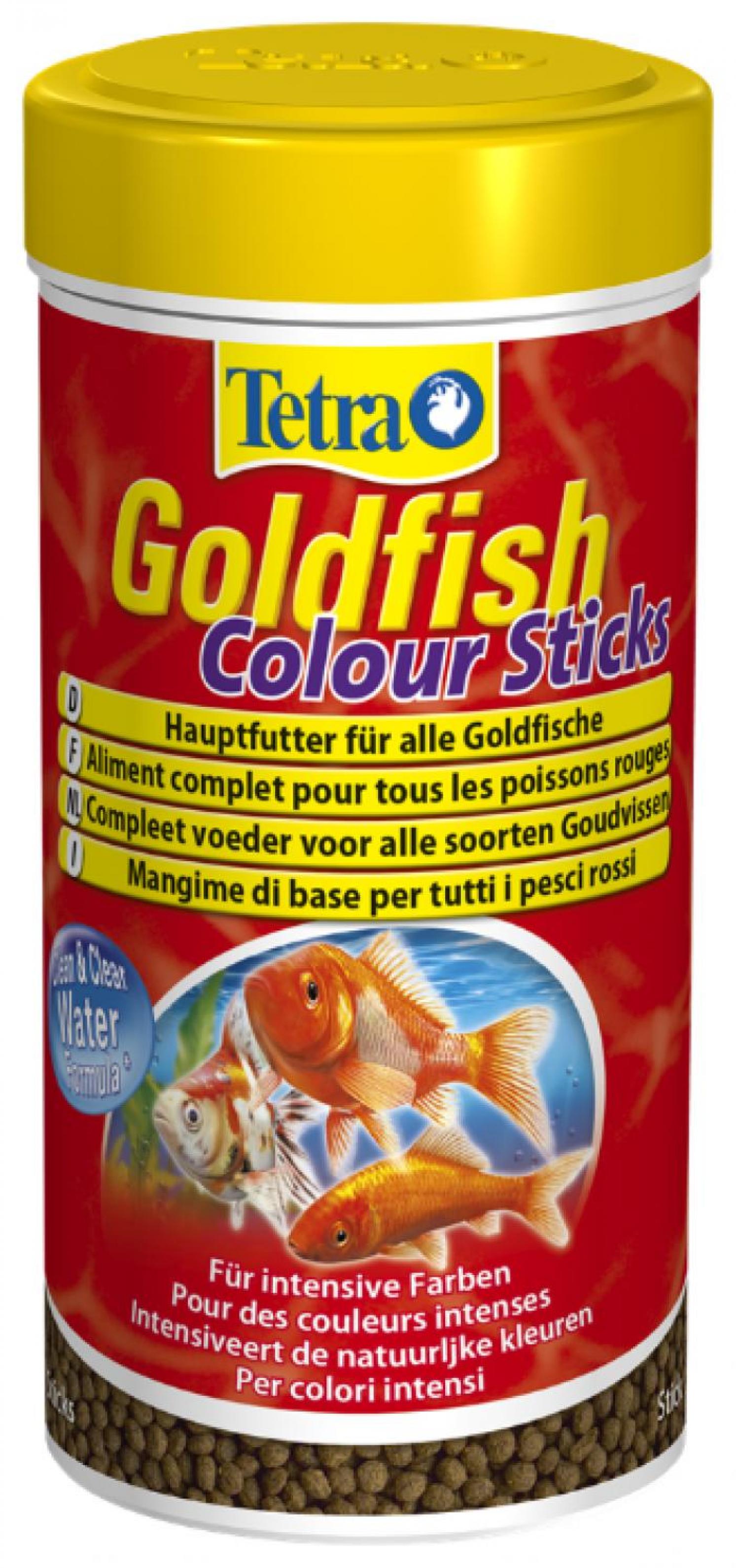 Корм для золотых рыбок Tetra Goldfish Colour Sticks 250 мл, палочки для усиления окраса