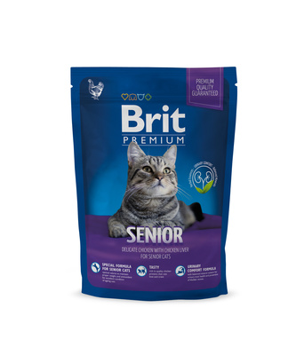 Brit Сухой корм  Premium Cat Senior с курицой и куриной печенью для пожилых кошек 513321 513321, 1,500 кг, 4500100662