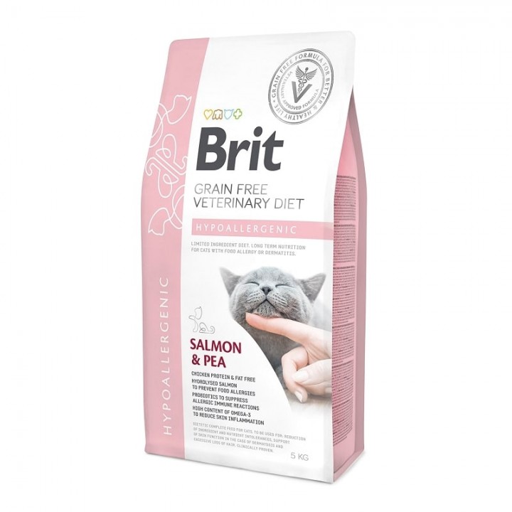 Brit корм для взрослых кошек всех пород, беззерновой, гипоаллергенный 2 кг
