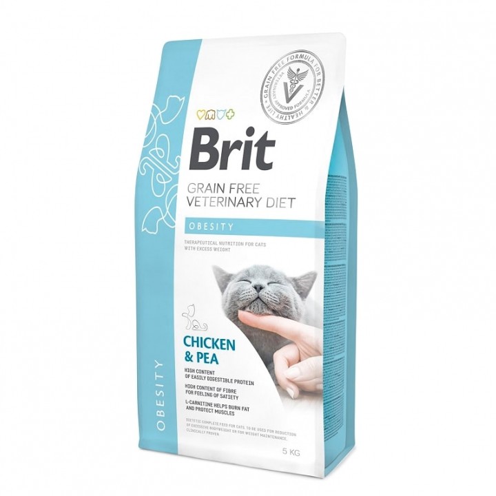 Brit корм для взрослых кошек всех пород, беззерновой, контроль веса 2 кг, 6300100662