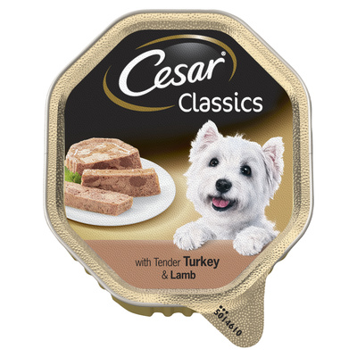 Cesar Консервы для собак паштет ягненок и индейка 10204998, 0,150 кг, 2500100663