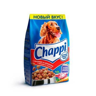 Chappi Сухой корм для собак с говядиной сытный мясной обед 6423, 2,500 кг