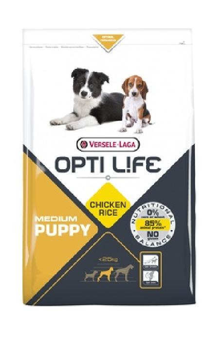 Opti Life (Versele-Laga) Для щенков с курицей (Opti Life Puppy Medium) 431191 | Opti Life Puppy Medium, 1 кг 