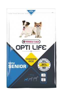 Opti Life (Versele-Laga) Для пожилых собак малых пород с курицей (Opti Life Senior Mini) 431159, 2,500 кг, 3700100666