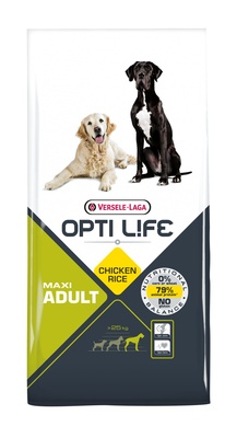 Opti Life (Versele-Laga) Для собак крупных пород с курицей и рисом (Opti Life Adult Maxi) 431140, 12,500 кг