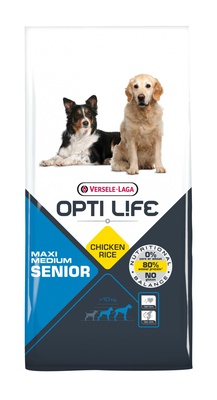 Opti Life (Versele-Laga) Для пожилых собак с курицей (Opti Life Senior Medium & Maxi) 431158, 12,500 кг, 5000100666