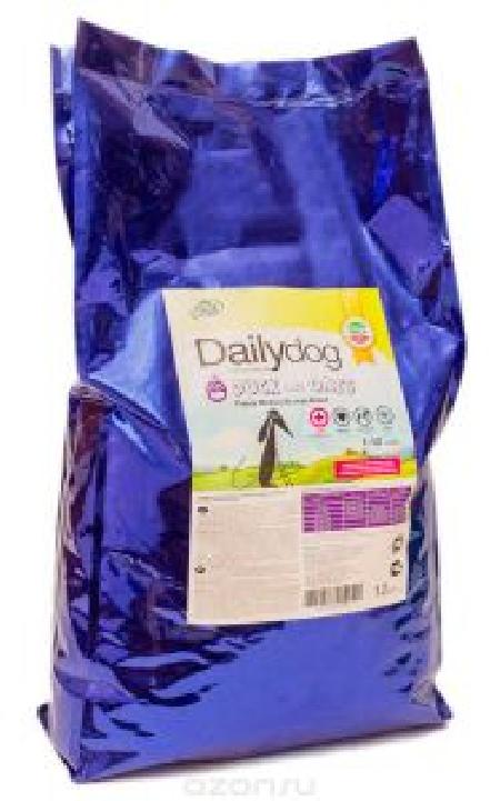 Dailydog корм для щенков средних и крупных пород, утка и овес (выведен) 12 кг
