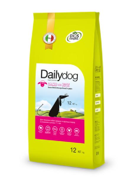 DailyDog Для пожилых собак средних и крупных пород с ягненком и рисом 257ДД, 12 кг, 42392, 9900100667