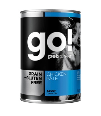 Go! Консервы ВИА Консервы беззерновые с курицей для собак (GO! Grain Free Chicken Pate DF) 126-5001, 0,400 кг, 48511