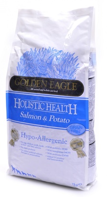Golden Eagle Лосось с картошкой беззерновой для собак (Hypo-allergenic Salmon& Potato 26/12) 26847, 10,000 кг