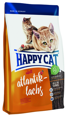 Happy cat ВИА Суприм для кошек с атлантическ. лососем (Adult mit Atlantik- Lachs), 1,400 кг, 25130, 1200100680
