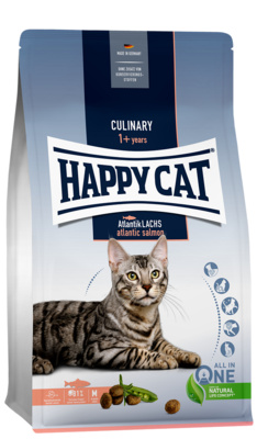 Happy cat Сухой корм для взрослых кошек Атлантический лосось 70553, 1,3 кг 