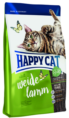 Happy cat Суприм для кошек с ягненком (Adult mit Weide-Lamm), 1,400 кг, 25128